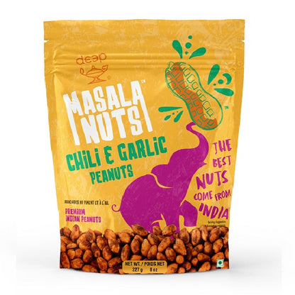 MASALA NUTS - CHILI & GARLIC PEANUTS