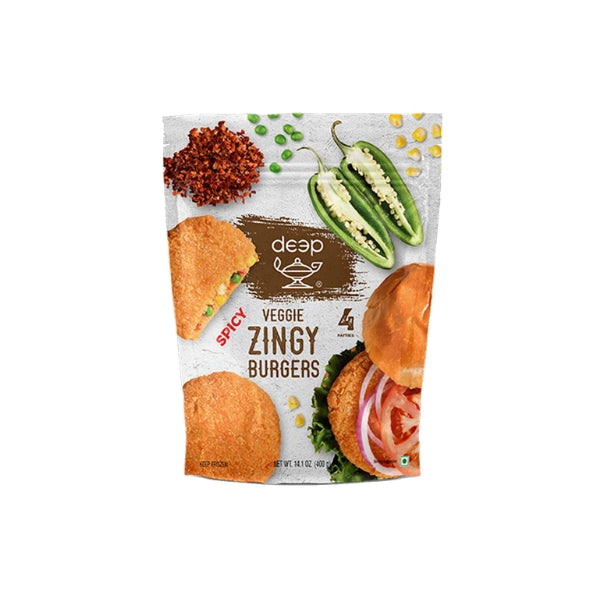 SPICY VEGGIE ZINGY BURGERS